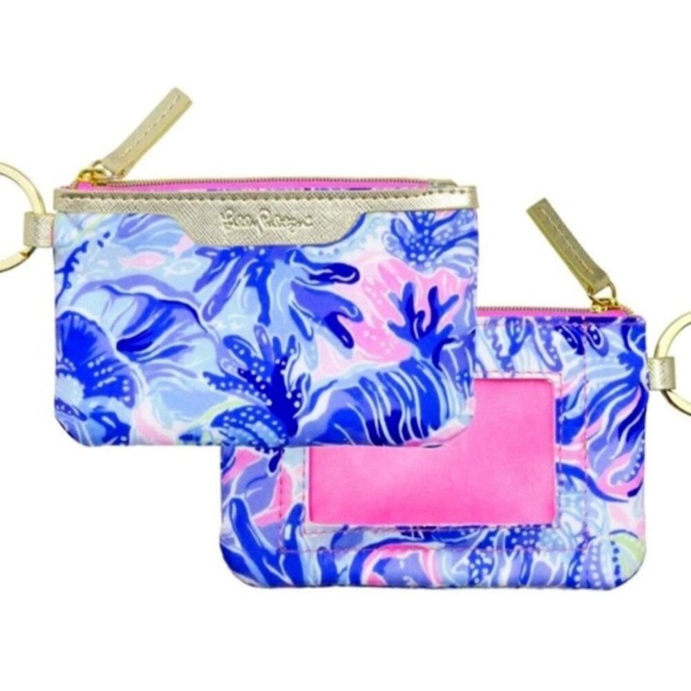 Lily Pulitzer Wristlet With ID Slot and Keychain NWT